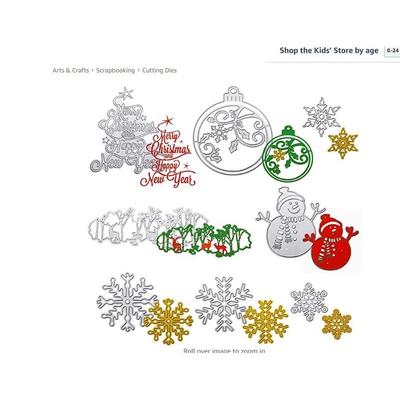 scrapbooking DIY切割刀模 碳钢刀模 压花刀模模板圣诞套装