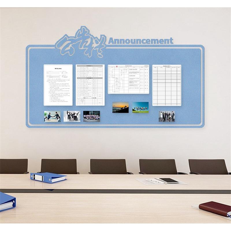 彩色毛毡幼儿园照片墙贴办公室公告栏化纤毛毡留言板繁花墙饰