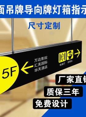 停车场医院地铁双面吊牌led导灯箱铝合金型材广告边框导向视牌