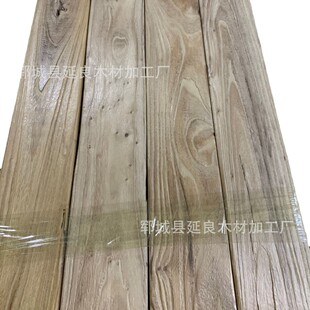 加工实木板材老榆木板材复古装修超市护墙板货柜木材加工实木板