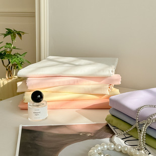 秋冬季磨毛120cm单人学生宿舍简约纯色床单单件家用双人三件套