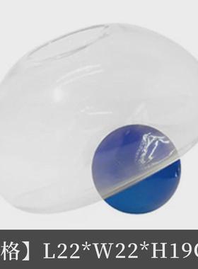 现代家居摆饰样板间客厅插花花瓶摆件轻奢软装鱼缸不规则玻璃花器