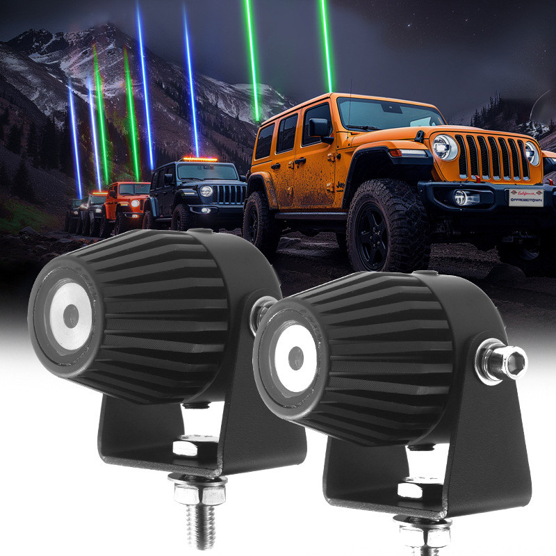 12v24V越野激光灯4x4越野摩托车辅助Led鞭灯3英寸点汽车激光雾灯