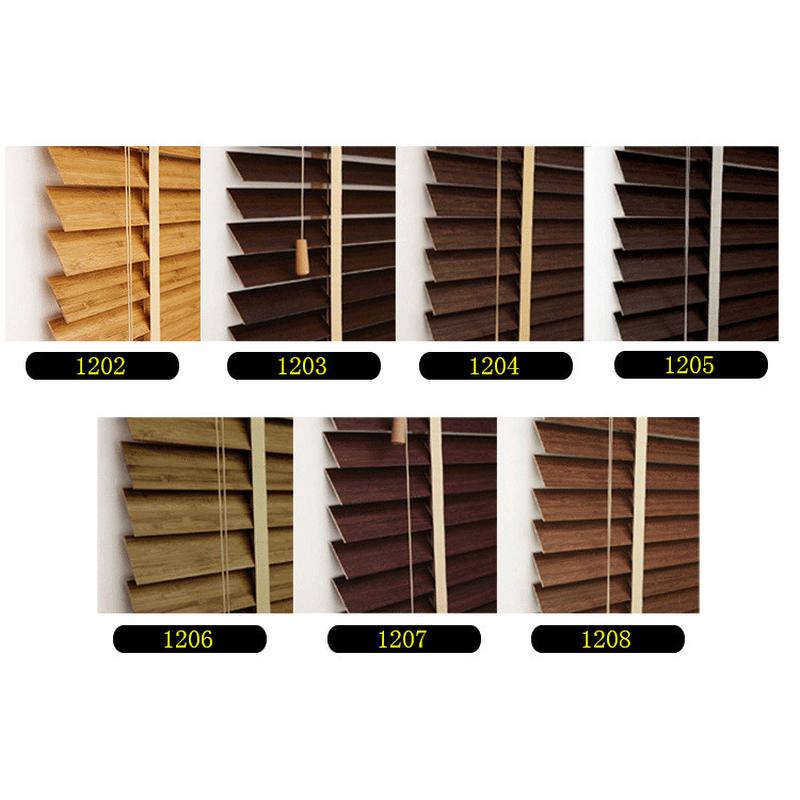 竹百叶实木窗帘中式百叶窗电动书房餐厅遮阳遮光茶室升降卷帘厂家