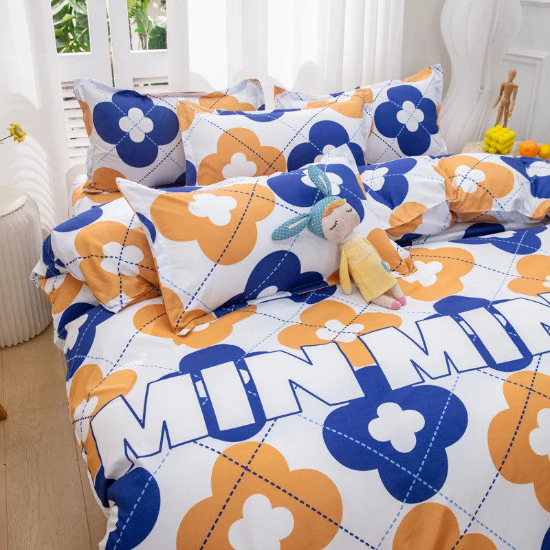 卡通亲肤双人学生宿舍三件套单人床上用品被套棉床单四件套枕套,床上用品,床品套件/四件套/多件套,淘宝优惠券,粉丝福利购,淘宝优惠卷