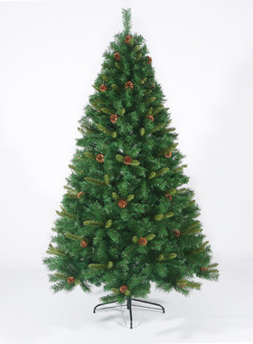 圣诞树装饰加密阻燃1.5米6ft7ft8ft圣诞节pvc外贸热销