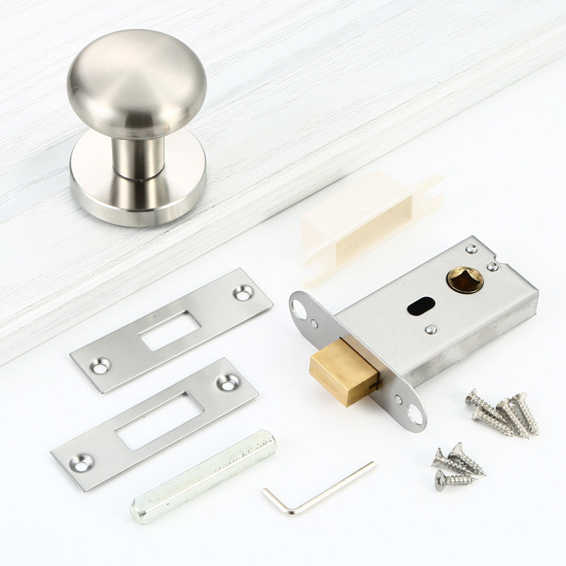 卧室门静音锌合金无钥匙背景墙家用房门隐形门锁单面隐形圆形门