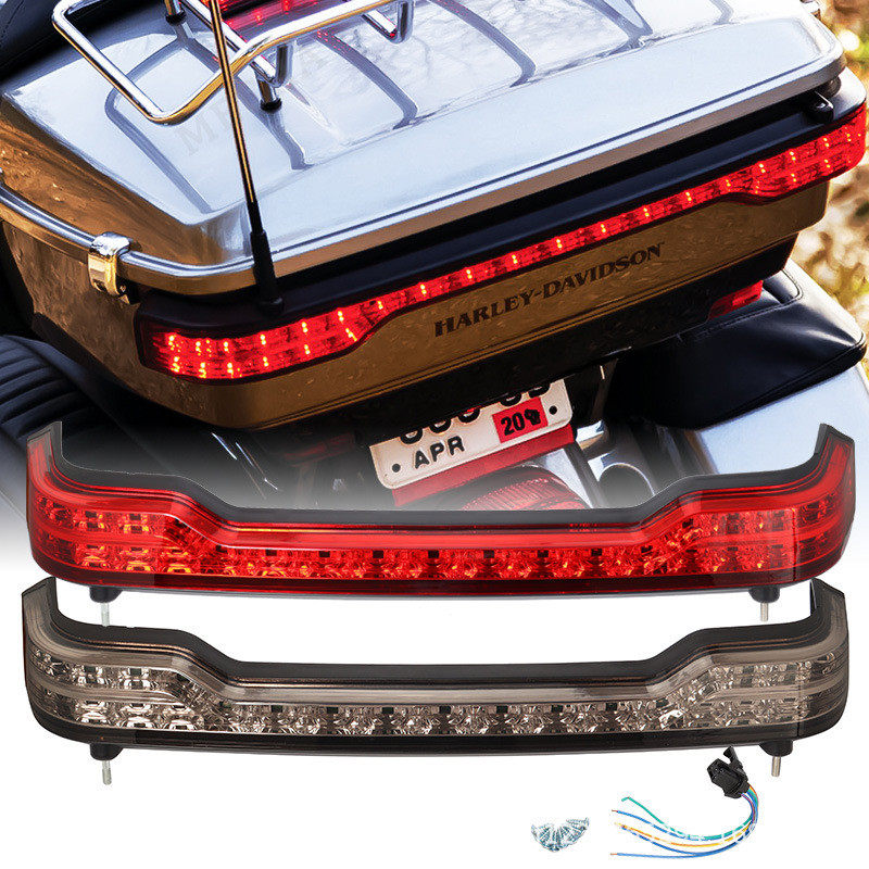 哈雷大滑翔公路滑翔街道滑翔路王改装后尾箱刹车灯后尾灯14-18