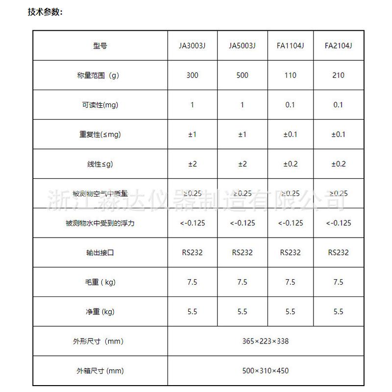 热销天平舜宇恒平fa1104j/fa2104j/ja3003j/ja5003j电子密度上海