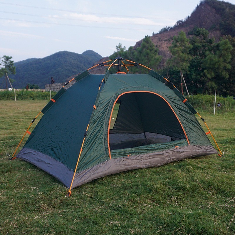 户外露营野餐便携式可折叠防雨弹开自动公园一门一窗帐篷