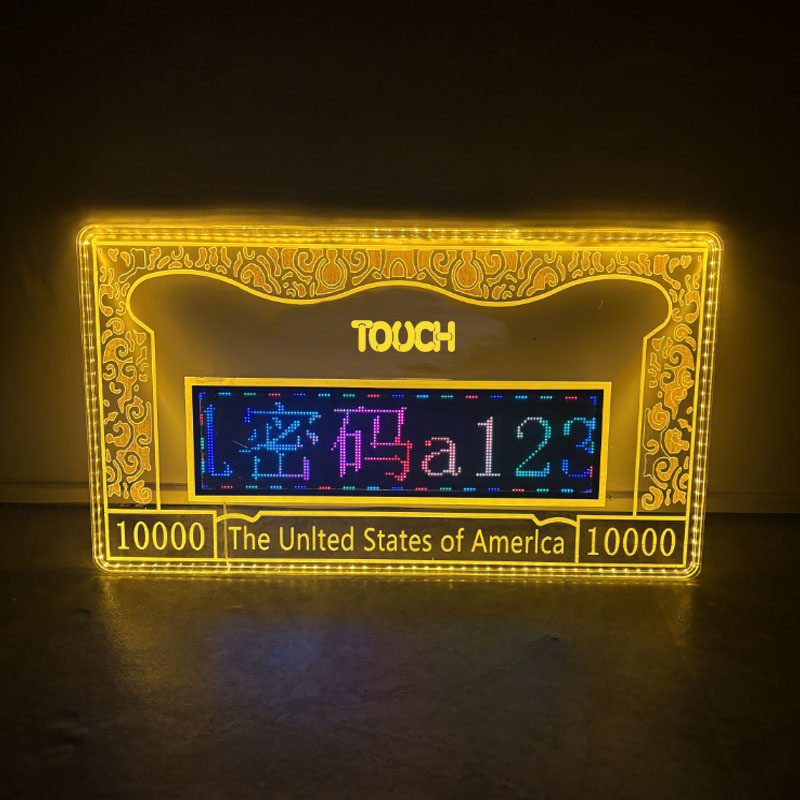 led发光彩色显示屏手举牌ktv酒吧发光出logo举牌酒举牌热销牌