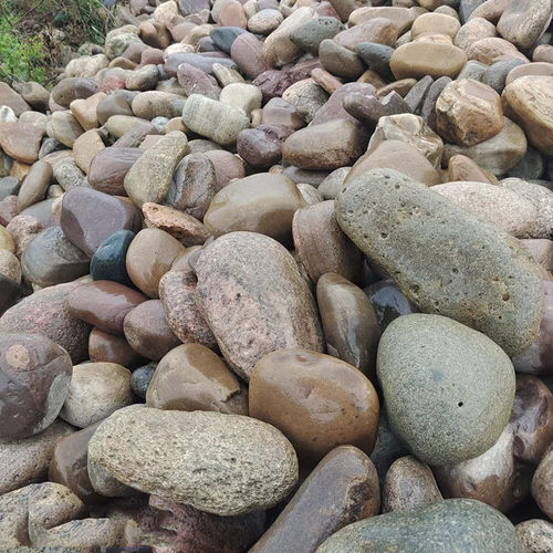 变电站批发现货用5-8cm鹅卵石湿地污水处理砾石河道用抛光河卵石