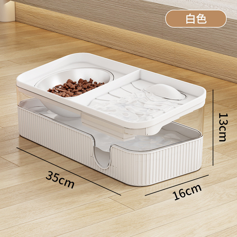 猫咪饮水机狗狗宠物饮水器自动循环喂水喂食一体机简约喝水器猫碗