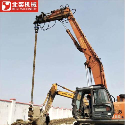 热销载电线杆螺旋葡萄光伏螺旋地钻打桩机钻机杆架子螺旋钻孔机