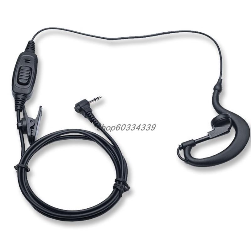 迷你小型微型单孔对讲机耳机TC310 TC320 T头2.5MM耳挂式耳麦粗线