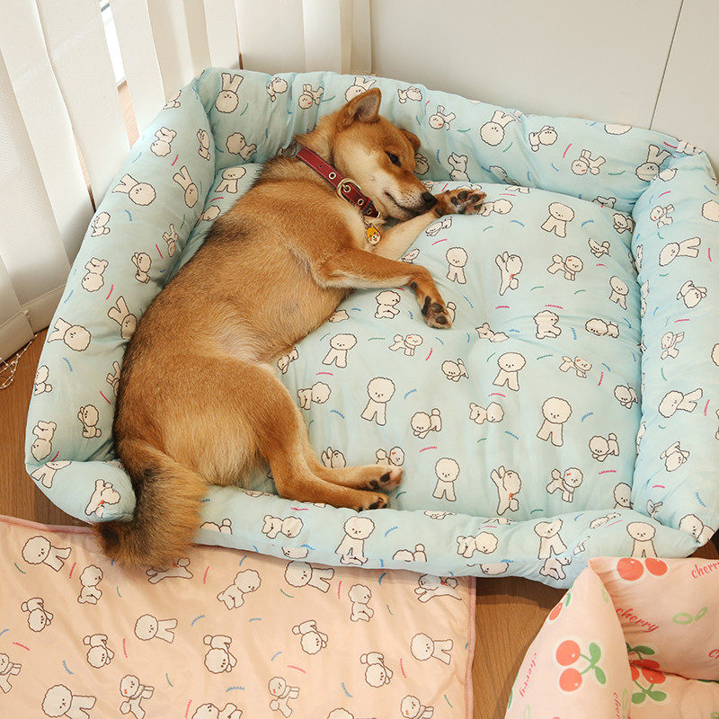 夏季狗狗宠物狗窝冰垫凉席凉垫冰窝降温睡垫凉窝凉感冰丝垫子猫窝