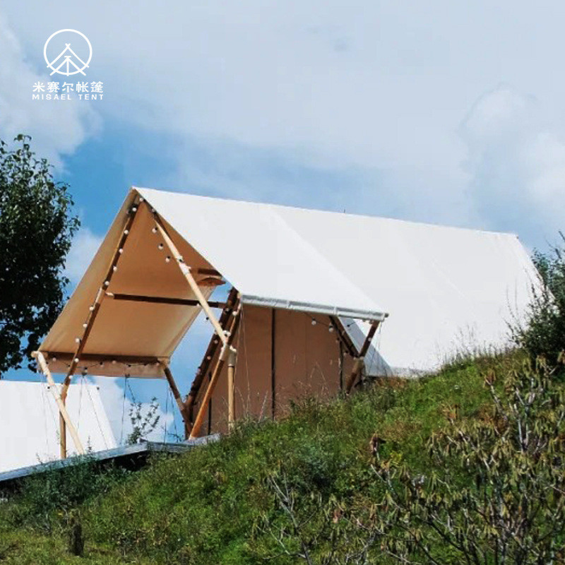 广州工厂定制创意三角住宿帐篷户外小木屋原生态木结构民宿帐篷房