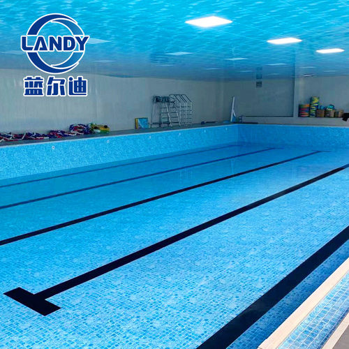 游泳池工程翻新pvc卷泳池防水装饰胶膜水池池底抗膜开裂厂家现货