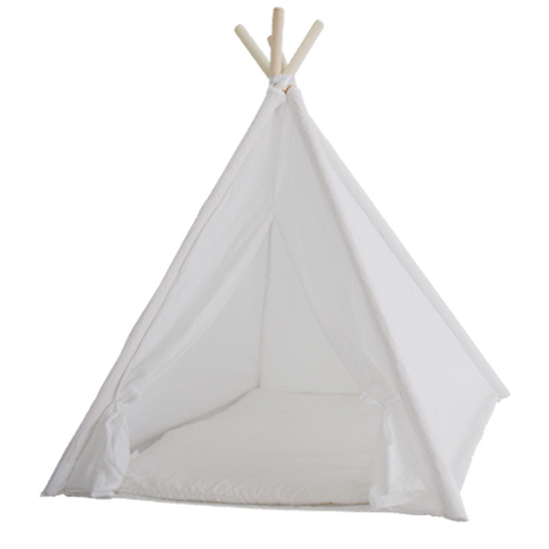 圆木帐篷狗窝宠物垫现货宠物用品可拆洗宠物支撑帐篷狗狗房子