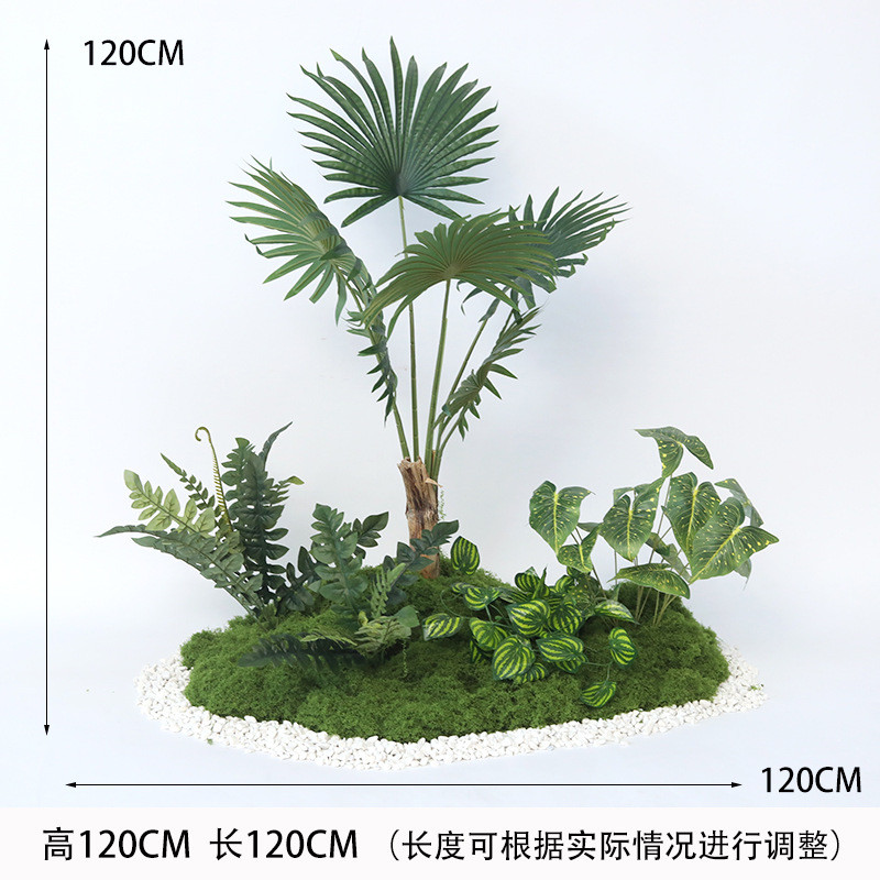 仿真绿植假树造景组合仿真植物景观盆栽室内装饰假绿植楼梯下造景