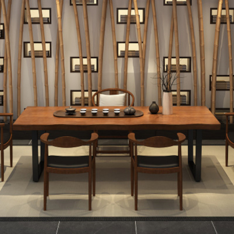 现代简约实木茶桌椅组合家用客厅会客茶桌办公室接待洽谈泡茶桌