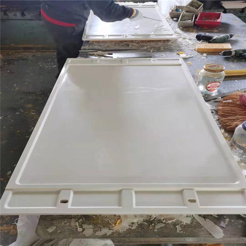 热销双立柱玻璃钢警示牌600*900smc模压玻璃钢标志牌白色现货