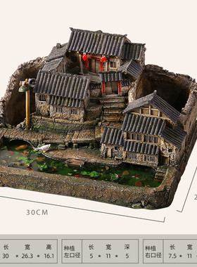 1s2j桌面中式微景观盆景办公室批发绿植盆栽客厅装饰摆件农家小院