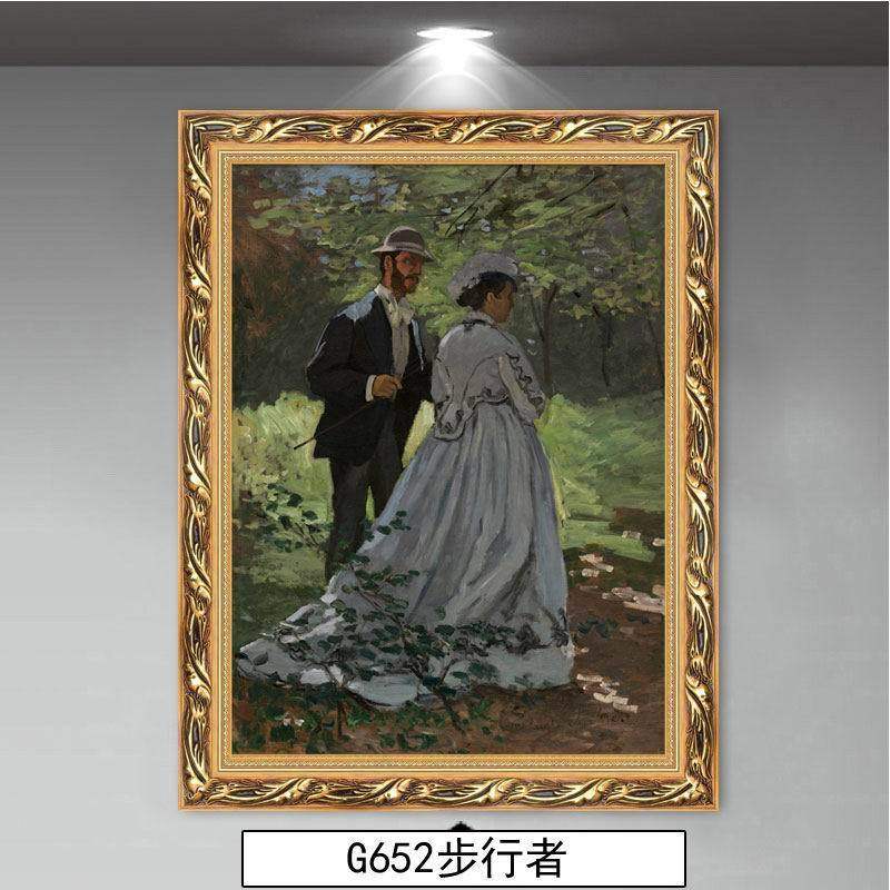 撑阳伞的女人装饰画莫奈客厅玄关背景画酒店挂画名画人物风景油画,家居饰品,现代装饰画,淘宝优惠券,粉丝福利购,淘宝优惠卷