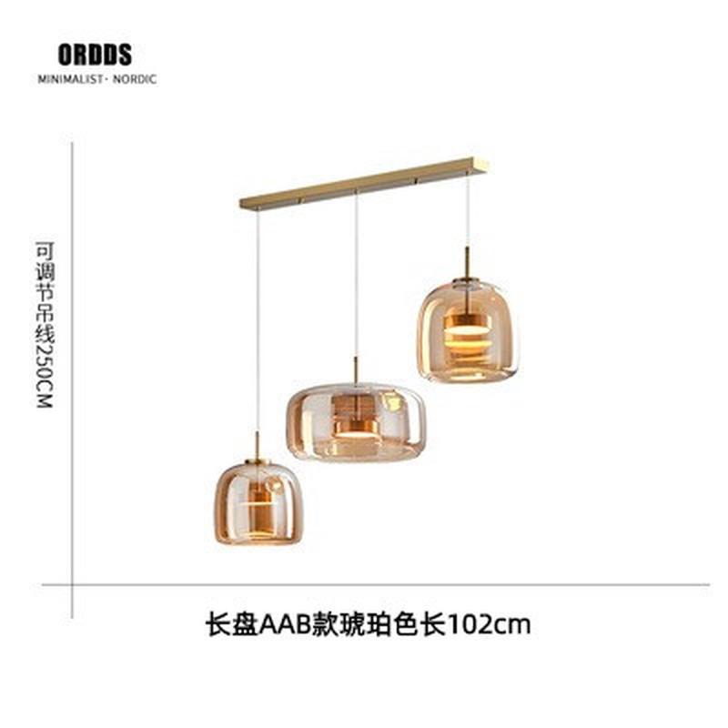 北欧现代简约创意饭厅吧台餐厅客厅氛围网红咖啡厅艺术设计师吊灯