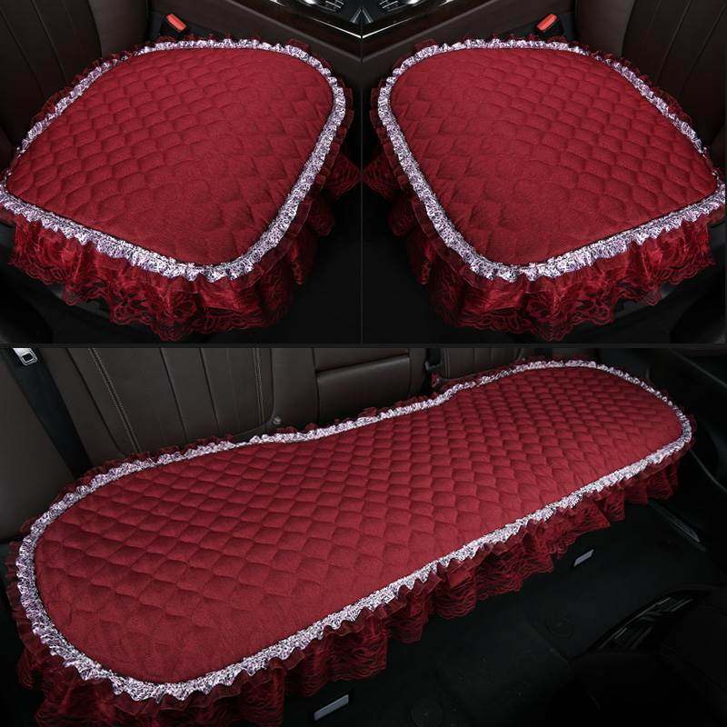 热销蕾丝女汽车坐垫三件套四季通用单片布艺棉麻无靠背单个屁屁垫,电动车/配件/交通工具,电动车坐垫,淘宝优惠券,粉丝福利购,淘宝优惠卷