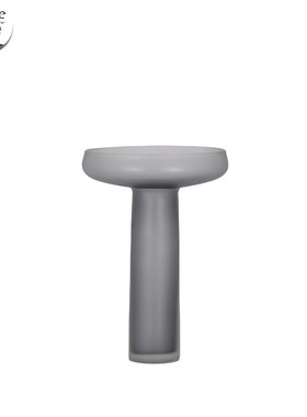 磨轻奢磨砂刻北欧镌刻玻璃花瓶创意家居软装工艺品插花器果盘摆件