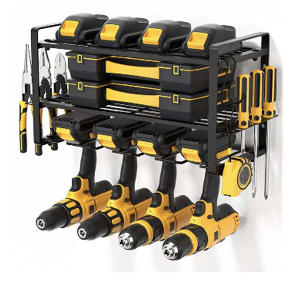壁挂式电动工具储物架重型浮动工具架收纳架手持电钻置物架