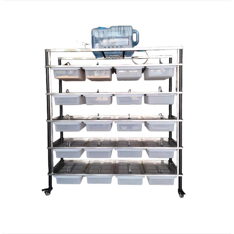 新荣青全自动鼠不锈钢饮水架多层可叠层悬挂架繁殖架不锈钢鼠笼架