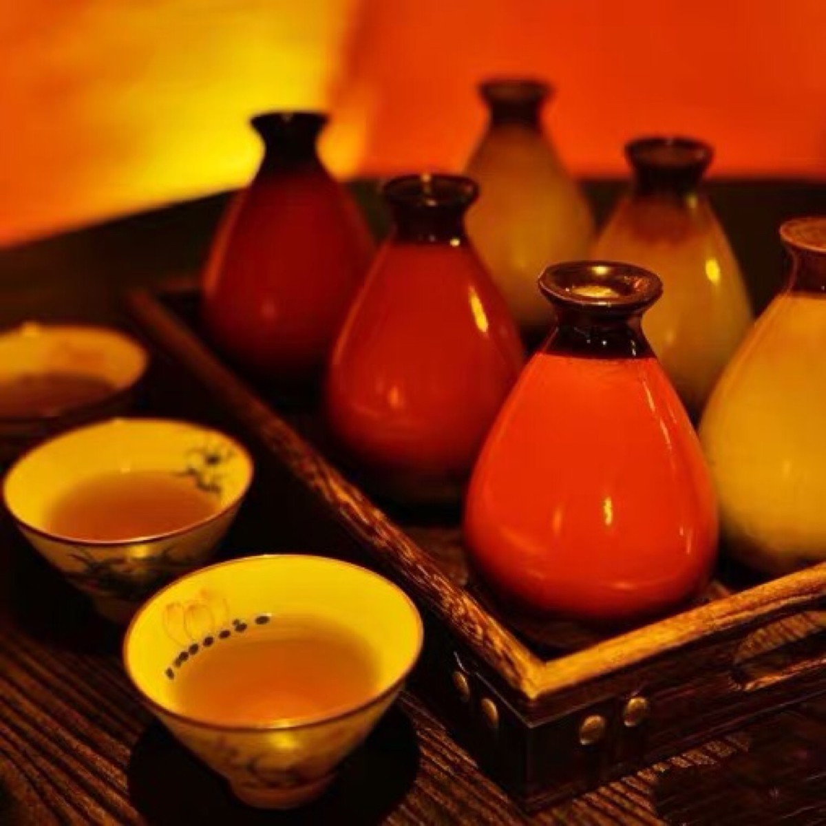 网红酒具二麻酒馆果酒陶瓷古代创意中国风酒壶荔枝梅子酒贰麻网红