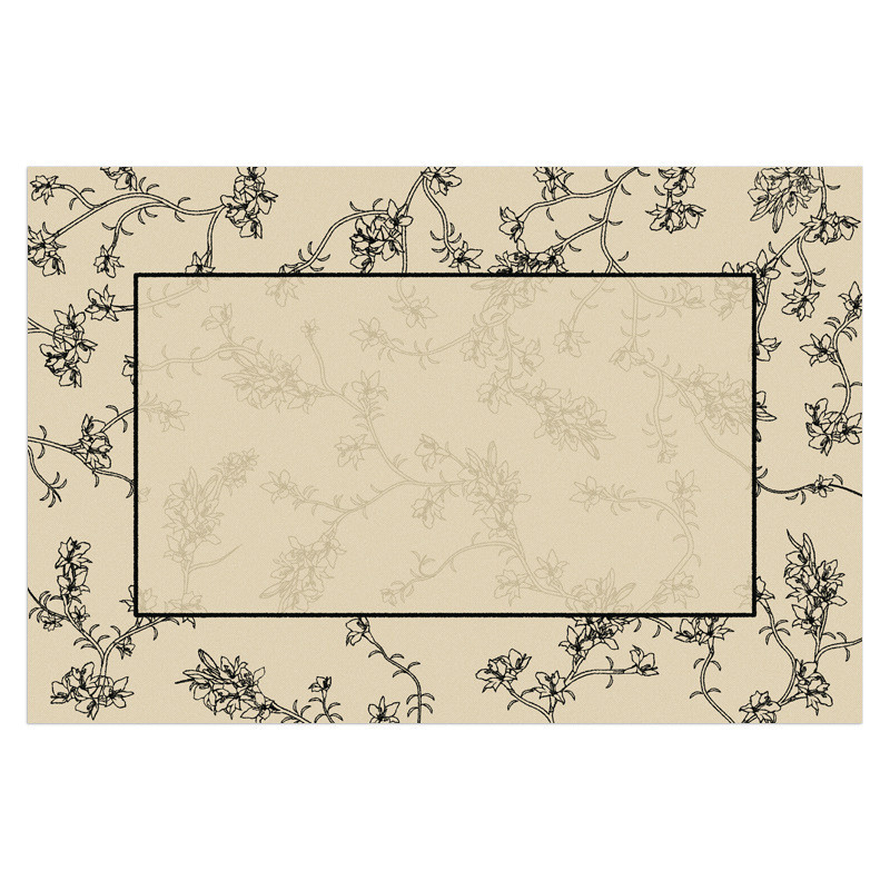 轻奢风法式客厅地毯沙发茶几毯北欧轻奢圈绒加厚地毯卧室床边地垫