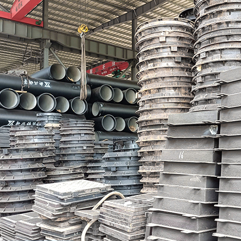 噩批发轻型井盖下水道排水沟盖板球现货铸铁井盖圆方形800*800