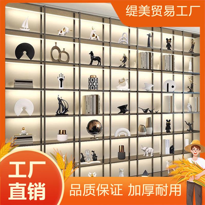 新中式轻奢高档家居装饰品摆件书柜客厅办公室展示柜软装工艺品