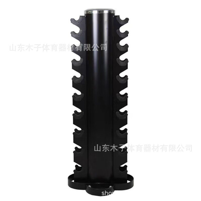 圆筒架哑铃健身房商用壶铃架多种规格健身力量器械六角哑铃放置架