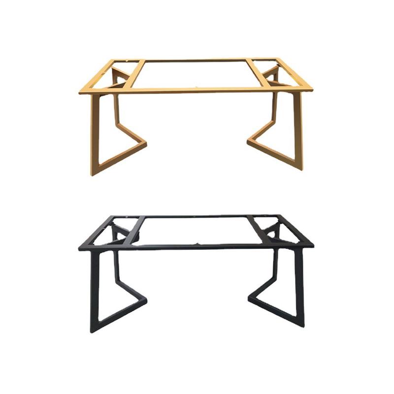 碳素钢腿大理石岩板歺桌餐桌支架70cm不锈钢茶几办公桌子桌腿支架