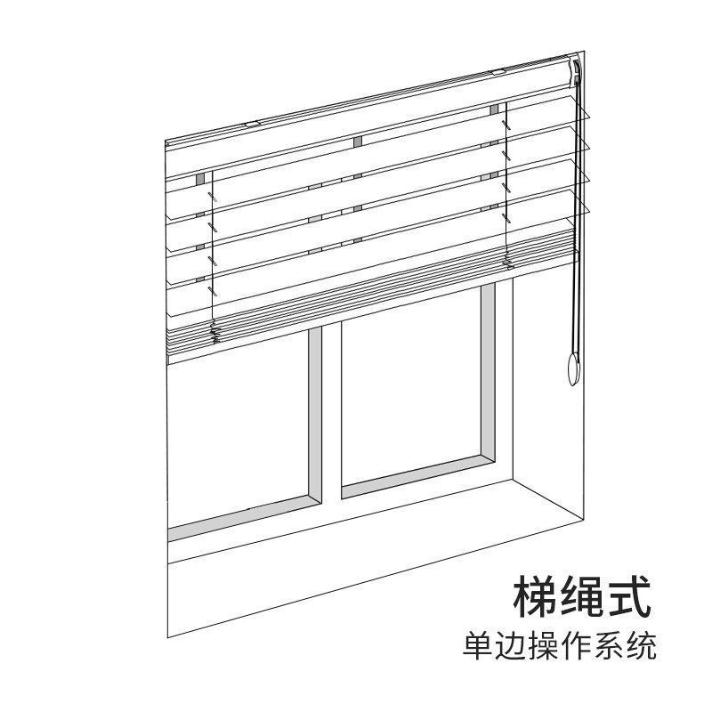 71tx仿古实木百叶窗帘办公室阳台客厅卧室遮光木制百页帘木质