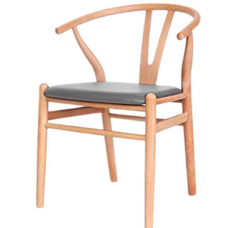 全实木y椅北欧设计师实木餐椅休闲靠背扶手椅家用书房榉木y椅