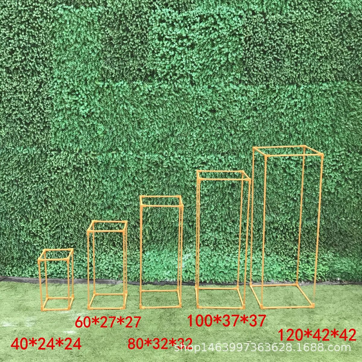 新款婚庆道具路引几何路引铁艺方框路引方框路引迎宾路引魔方区