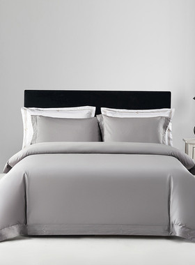 星级酒店布草加厚全棉6080100s民宿宾馆酒店床品酒店四件套批发