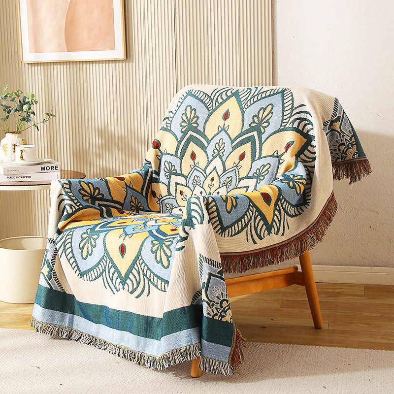 供应沙发毯沙发巾简约时尚桌布盖毯防尘布装饰毯露营毯