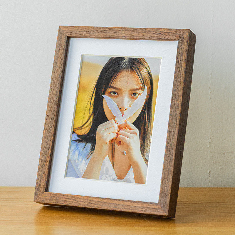 实木榫卯寸相框摆台67810实木摄影留念免打孔挂墙相框1330