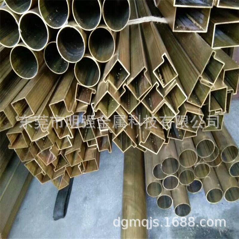 H65黄铜方管精密毛细铜管切割空心厚壁铜管外径2-10mm黄铜管