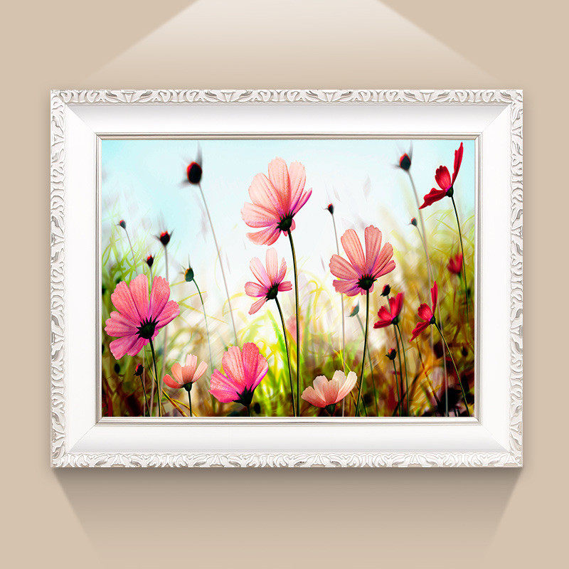 电表箱装饰画免打孔配电箱可总开关遮挡挂画欧式客厅壁画电闸推拉