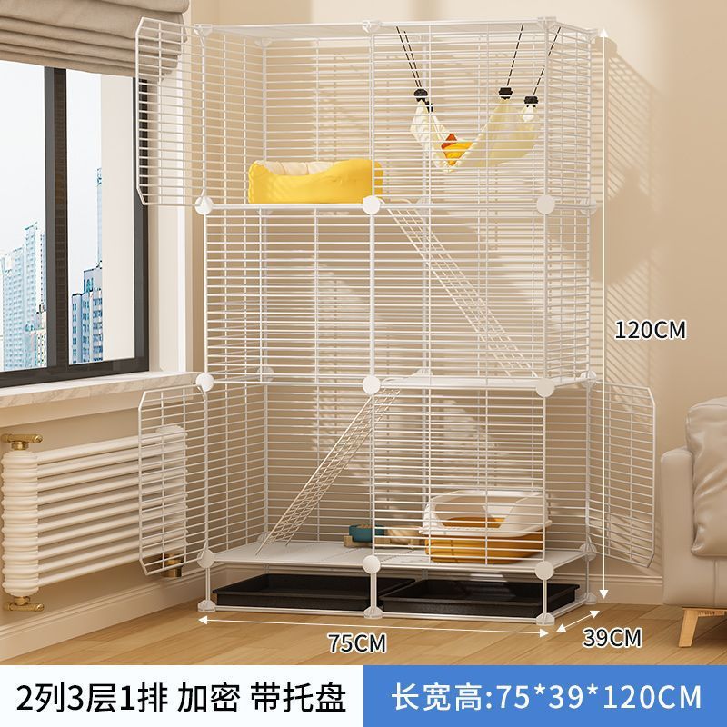猫窝双层猫笼猫别墅家用室内自由空间猫咪幼猫两层带厕所一体