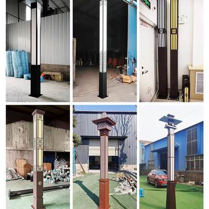 热销太阳能led方形景观灯户外防水广场灯园林道路灯公园超亮现代