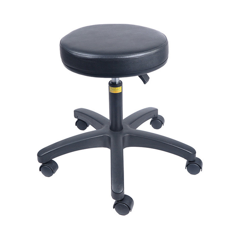 力点pu皮革无尘车间美容医院圆凳子旋转实验室防静电椅子可升降
